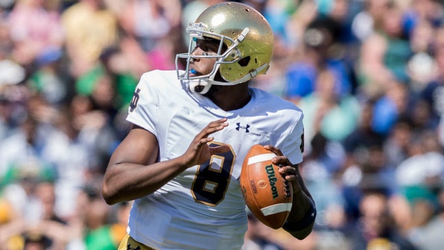 Notre Dame transfer Malik Zaire seen as front-runner for Gators starting QB job